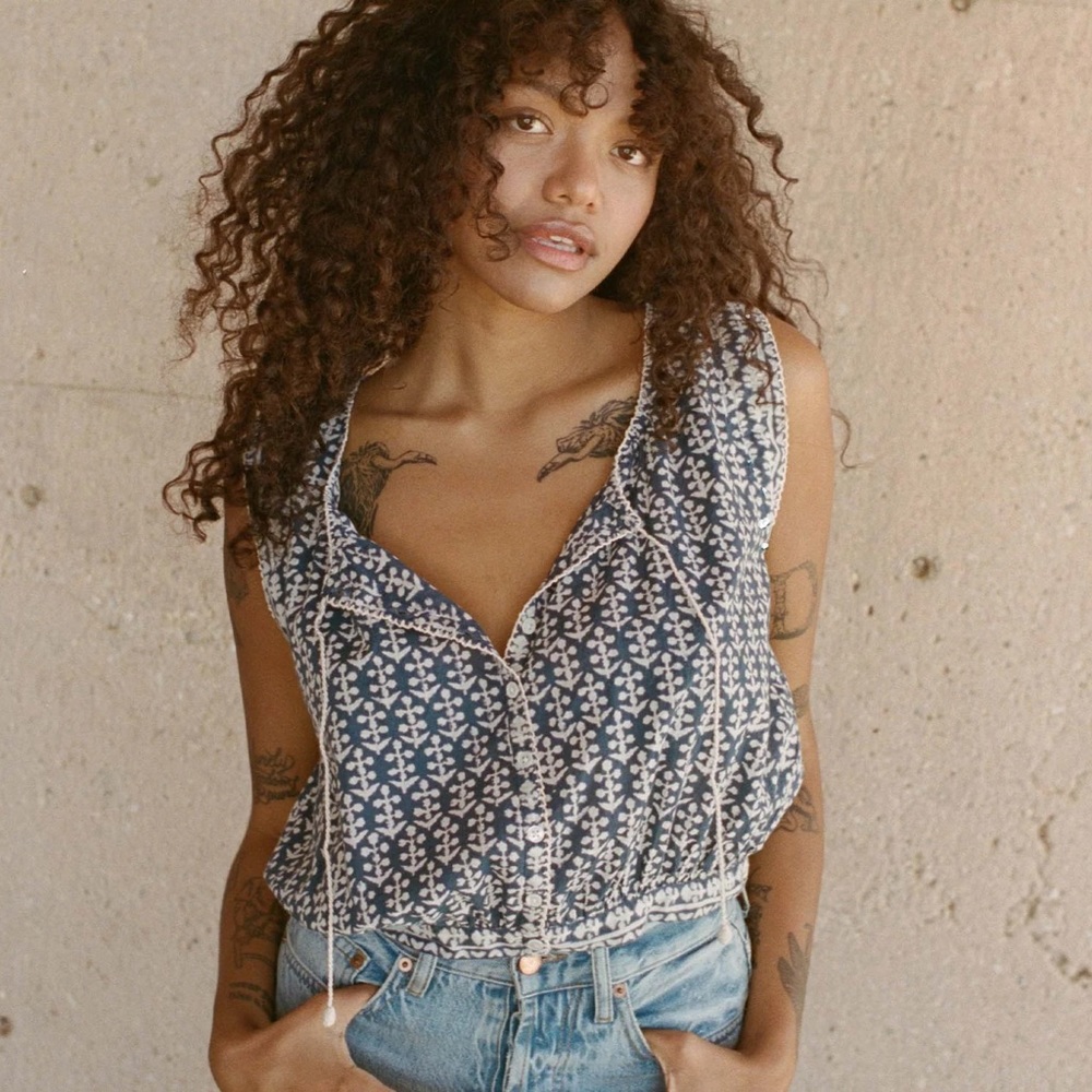 Doen Rowe Top in Soledad Bloom, XL